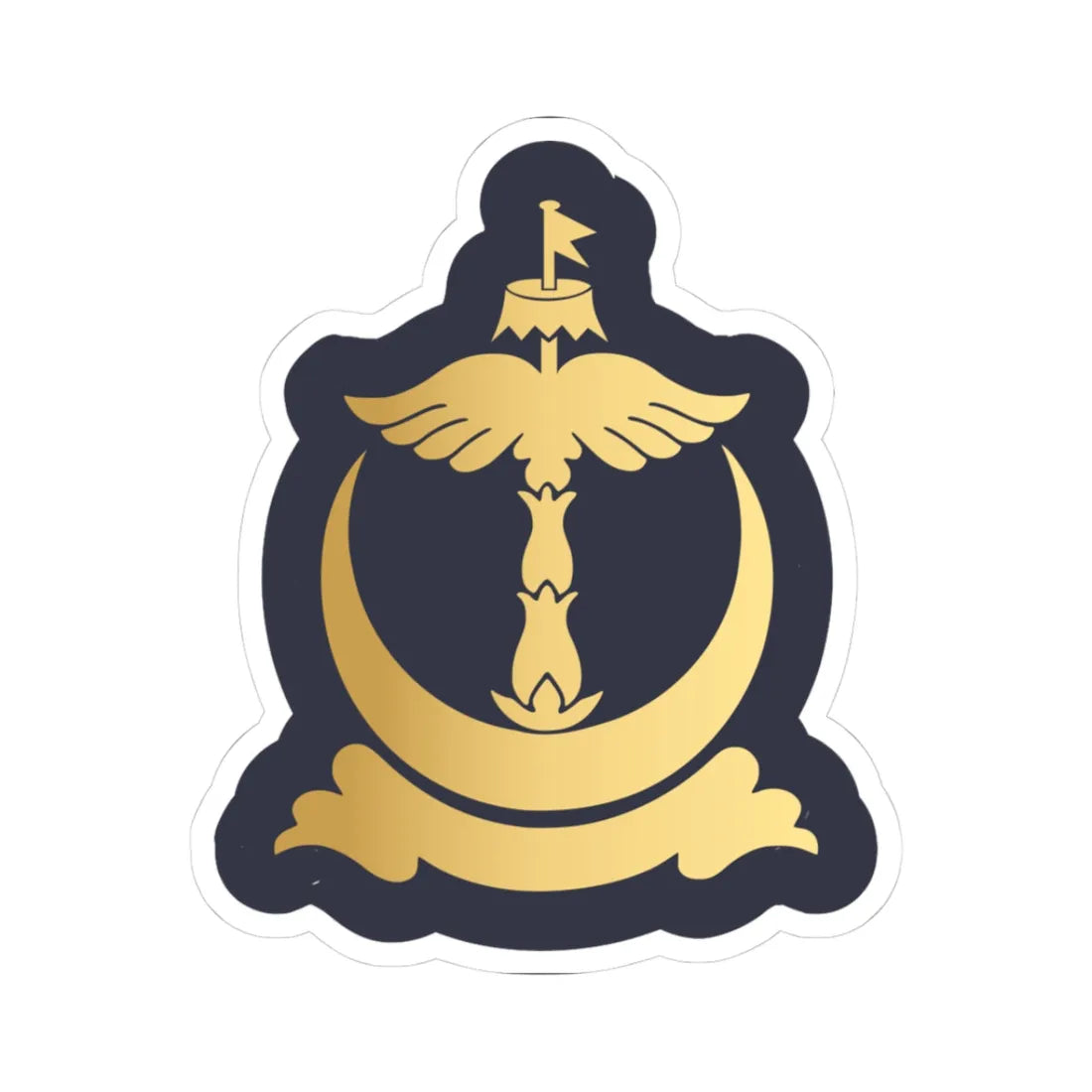 05.RBrAF CSGM (Brunei) (Military Rank) STICKER Vinyl Kiss-Cut Decal 3 Inch White - The Sticker Space