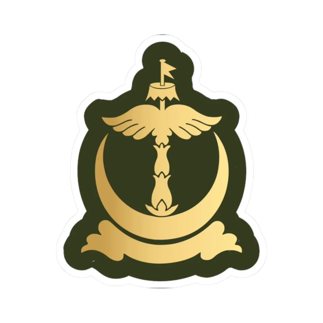 05.RBrLF CSGM (Brunei) (Military Rank) STICKER Vinyl Kiss-Cut Decal 2 Inch White - The Sticker Space