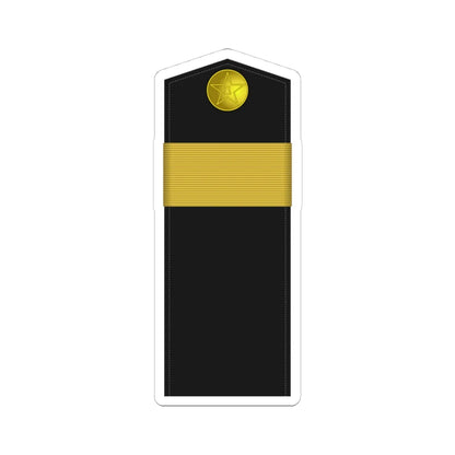 05W PLA Navy Hǎijūn shàng shì Type 55 (China) (Military Rank) STICKER Vinyl Kiss-Cut Decal 4 Inch White - The Sticker Space