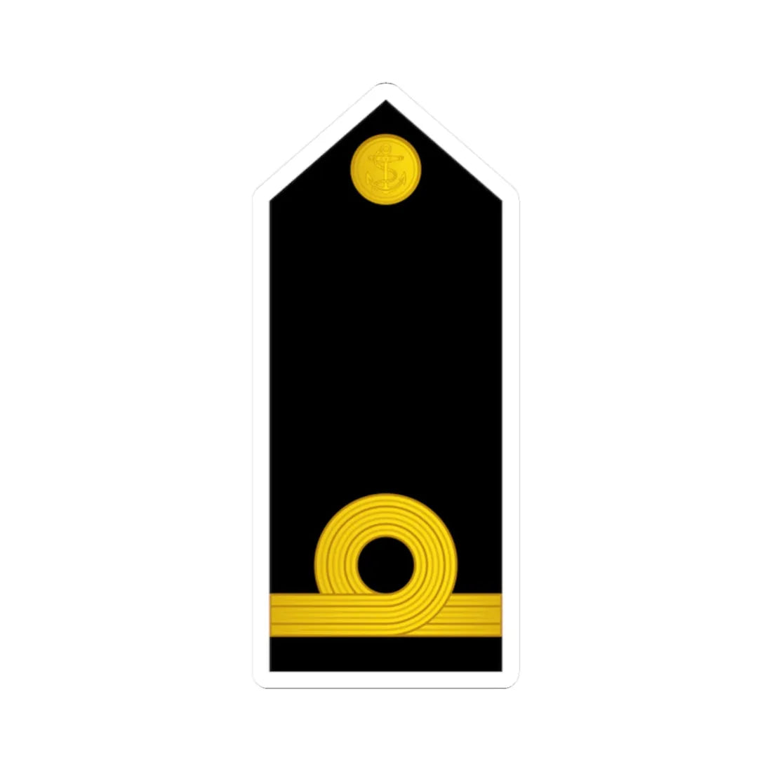 06 Indian Navy SLT (India) (Military Rank) STICKER Vinyl Kiss-Cut Decal 2 Inch White - The Sticker Space