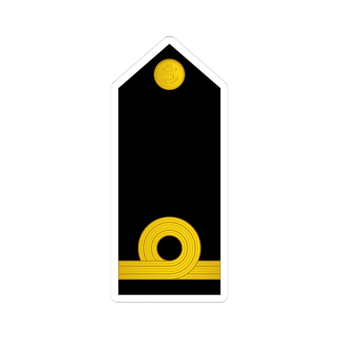 06 Indian Navy SLT (India) (Military Rank) STICKER Vinyl Kiss-Cut Decal 3 Inch White - The Sticker Space