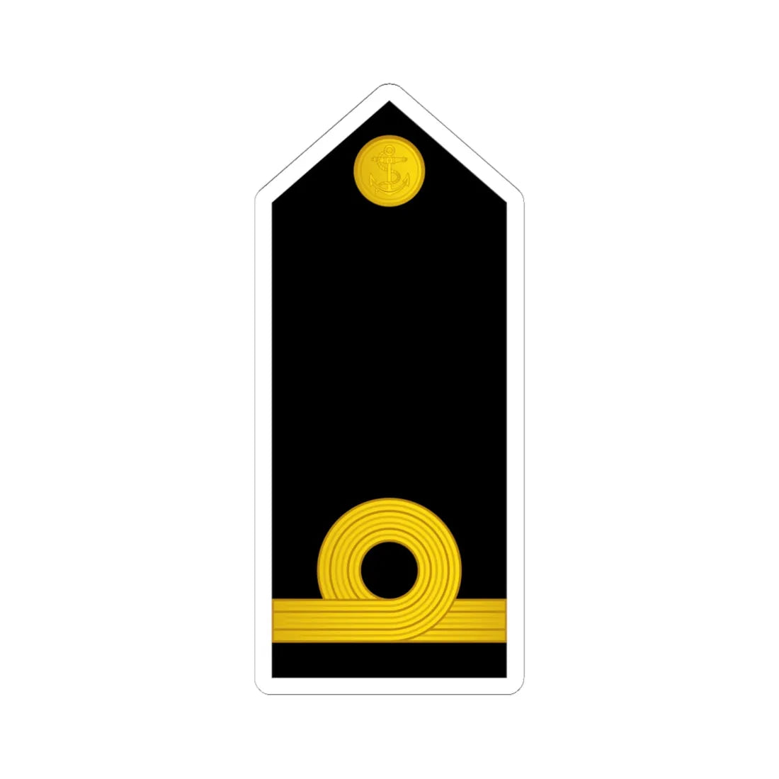 06 Indian Navy SLT (India) (Military Rank) STICKER Vinyl Kiss-Cut Decal 6 Inch White - The Sticker Space