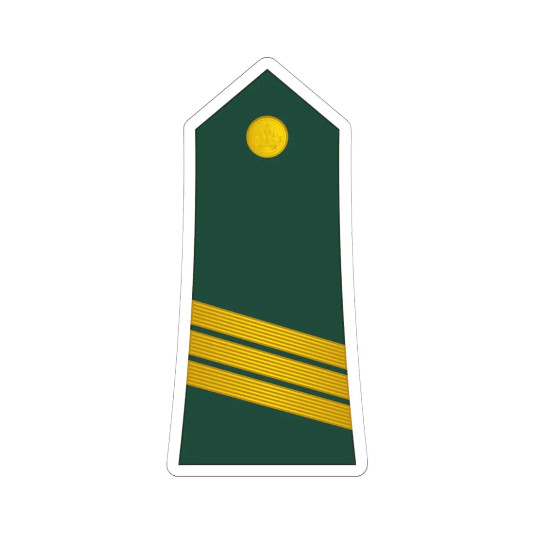 06 Moroccan Army SFC (Morocco) (Military Rank) STICKER Vinyl Kiss-Cut Decal 6 Inch White - The Sticker Space