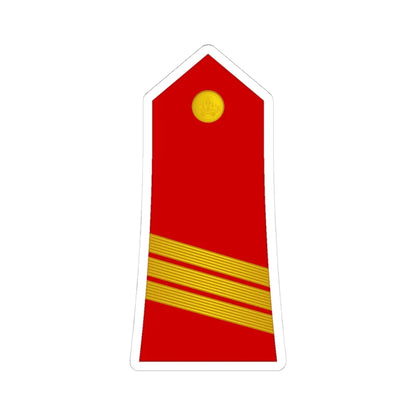 06 Moroccan Royal Guard SFC (Morocco) (Military Rank) STICKER Vinyl Kiss-Cut Decal 4 Inch White - The Sticker Space