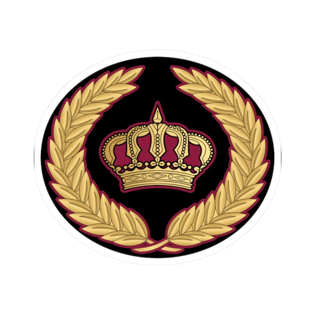 06. QENF WO1 (Qatar) (Military Rank) STICKER Vinyl Kiss-Cut Decal 2 Inch White - The Sticker Space