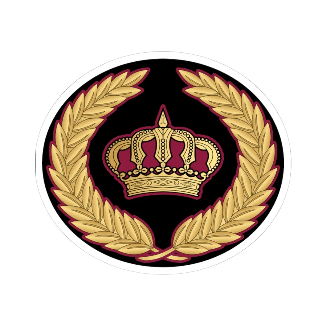 06. QENF WO1 (Qatar) (Military Rank) STICKER Vinyl Kiss-Cut Decal 3 Inch White - The Sticker Space