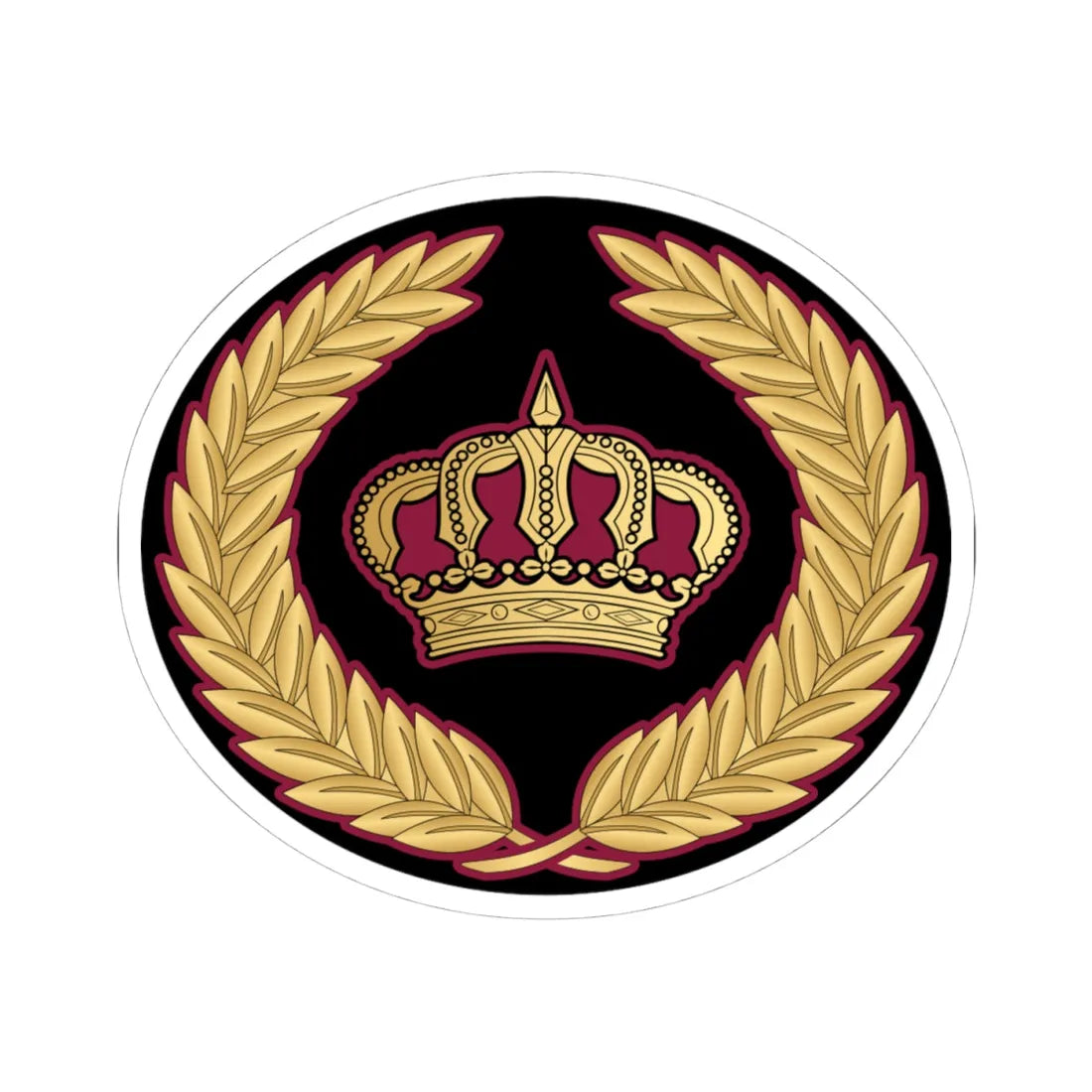 06. QENF WO1 (Qatar) (Military Rank) STICKER Vinyl Kiss-Cut Decal 4 Inch White - The Sticker Space