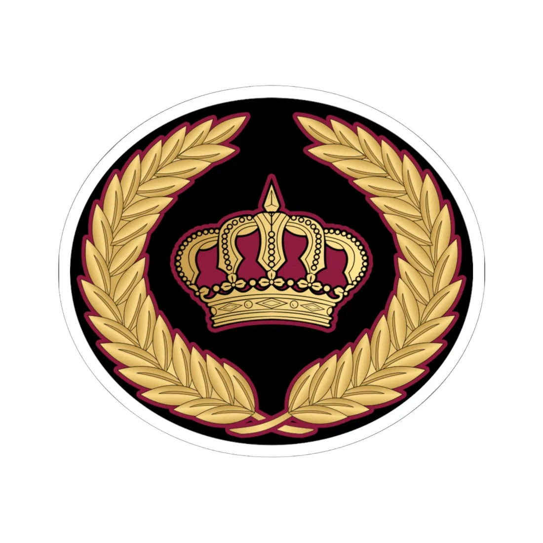 06. QENF WO1 (Qatar) (Military Rank) STICKER Vinyl Kiss-Cut Decal 6 Inch White - The Sticker Space