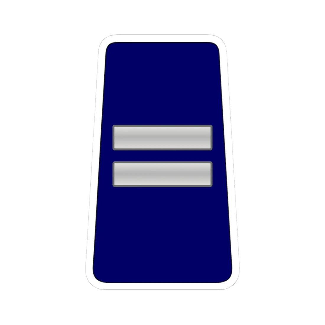 06. RJN WO1 (Jordan) (Military Rank) STICKER Vinyl Kiss-Cut Decal 3 Inch White - The Sticker Space