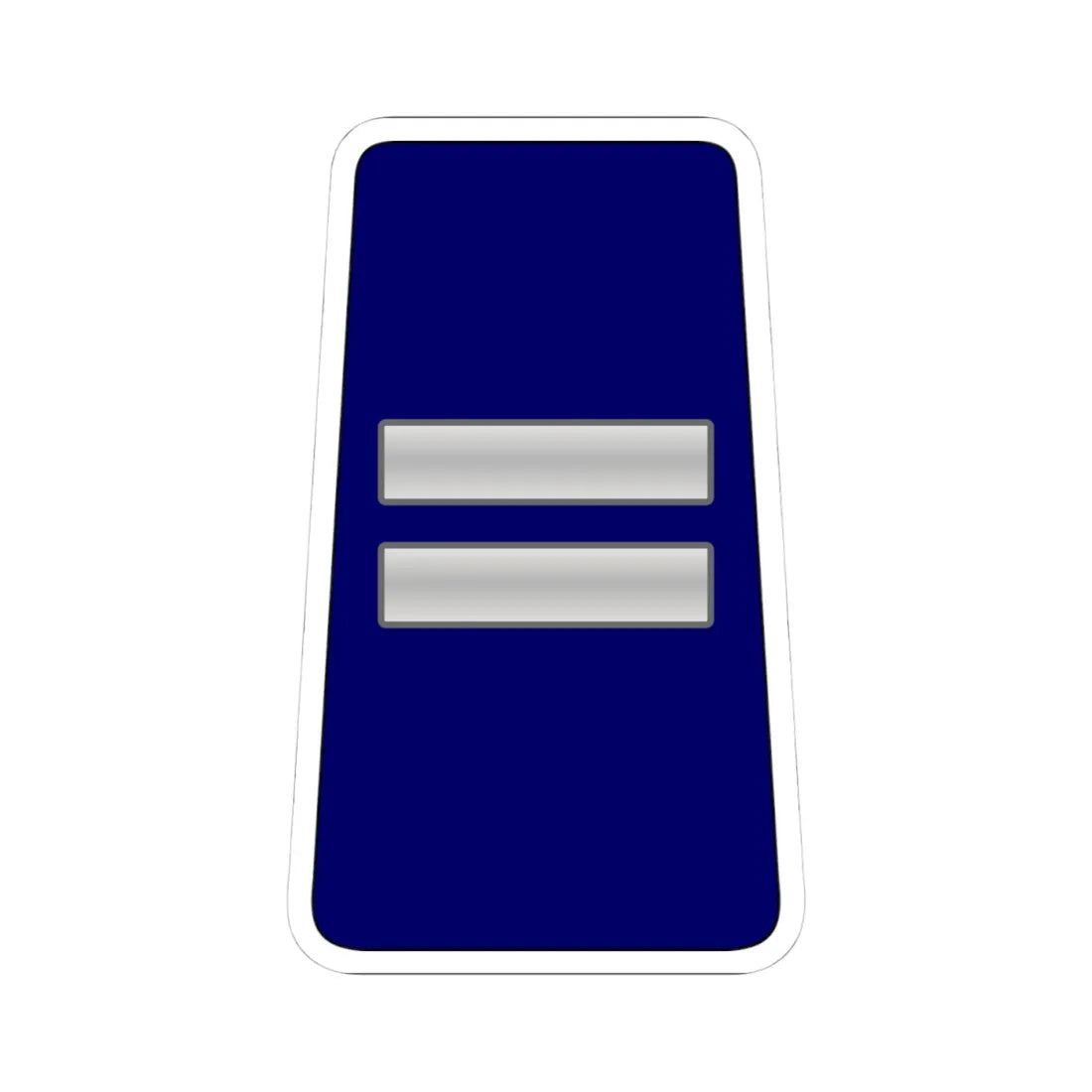 06. RJN WO1 (Jordan) (Military Rank) STICKER Vinyl Kiss-Cut Decal 4 Inch White - The Sticker Space