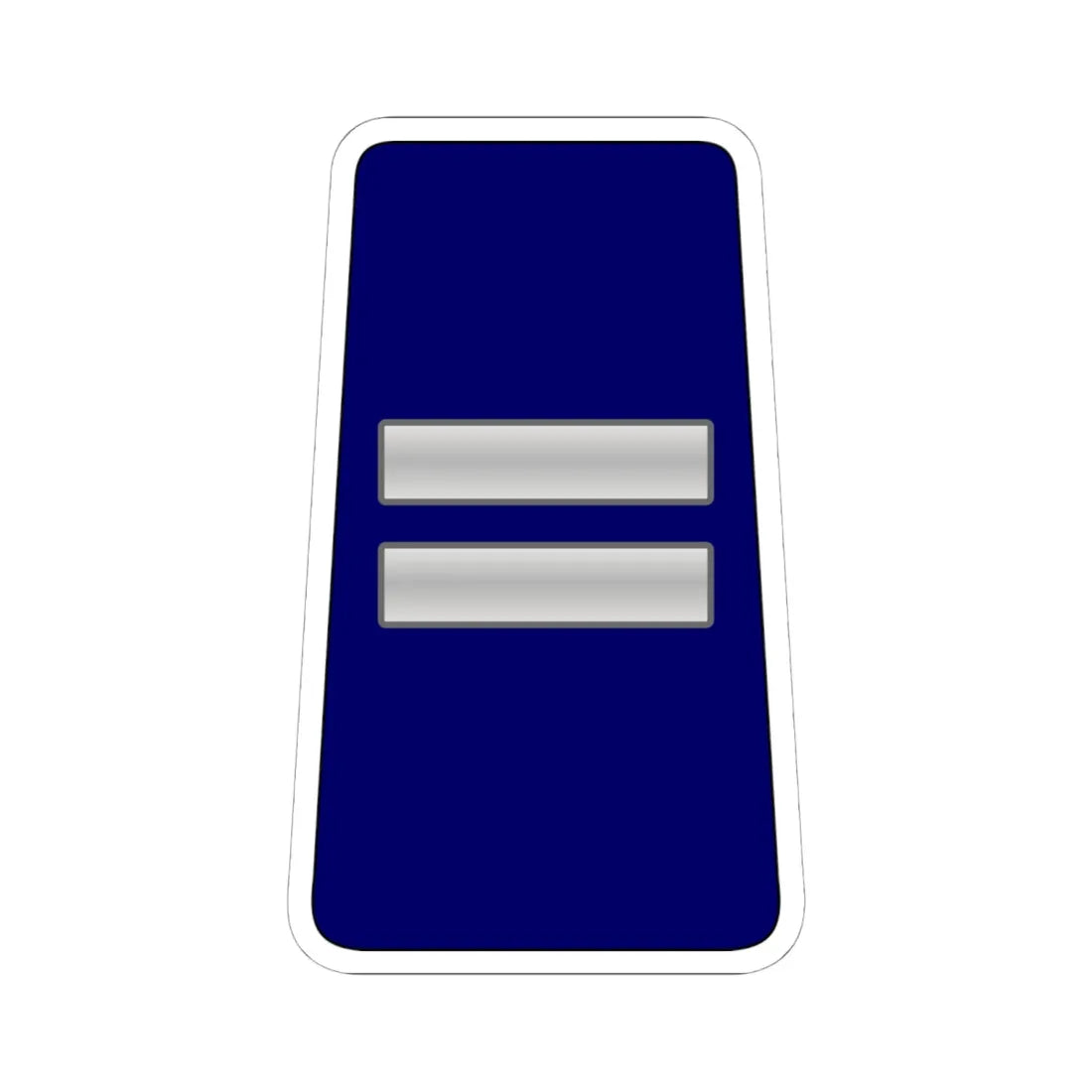 06. RJN WO1 (Jordan) (Military Rank) STICKER Vinyl Kiss-Cut Decal 6 Inch White - The Sticker Space