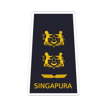 06 RSAF OF04b (Singapore) (Military Rank) STICKER Vinyl Kiss-Cut Decal 6 Inch White - The Sticker Space