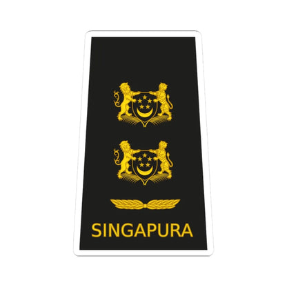 06 RSN OF04b (Singapore) (Military Rank) STICKER Vinyl Kiss-Cut Decal 3 Inch White - The Sticker Space