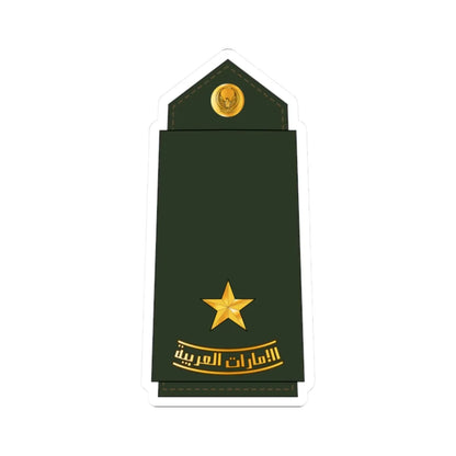 06 UAEA 2LT (United Arab Emirates) (Military Rank) STICKER Vinyl Kiss-Cut Decal 2 Inch White - The Sticker Space