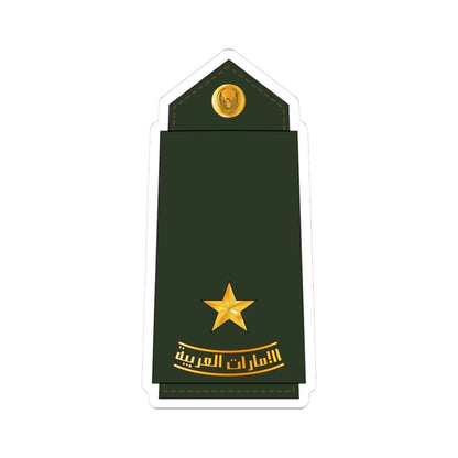 06 UAEA 2LT (United Arab Emirates) (Military Rank) STICKER Vinyl Kiss-Cut Decal 3 Inch White - The Sticker Space