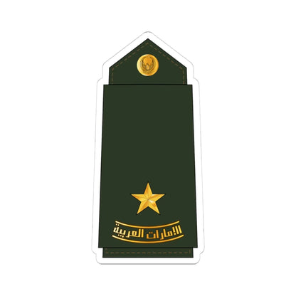 06 UAEA 2LT (United Arab Emirates) (Military Rank) STICKER Vinyl Kiss-Cut Decal 4 Inch White - The Sticker Space