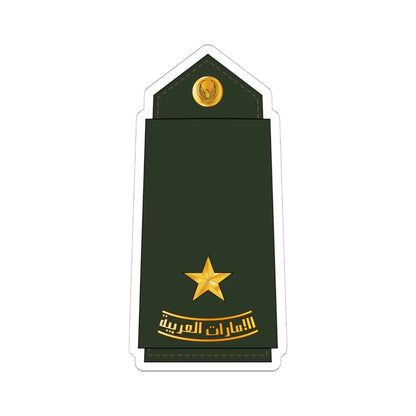 06 UAEA 2LT (United Arab Emirates) (Military Rank) STICKER Vinyl Kiss-Cut Decal 6 Inch White - The Sticker Space
