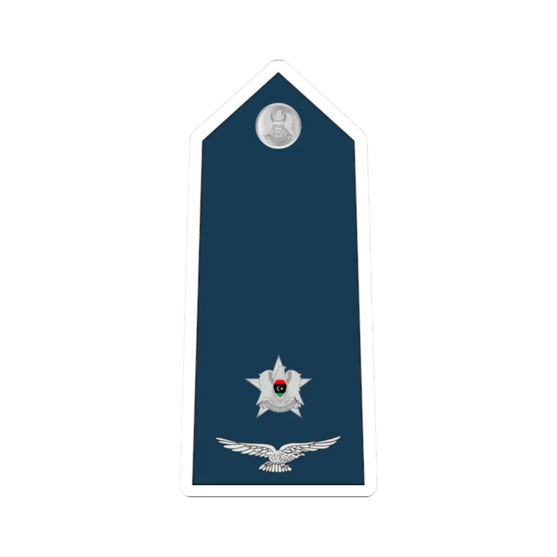 06.Libyan Air Force 2LT (Libya) (Military Rank) STICKER Vinyl Kiss-Cut Decal 2 Inch White - The Sticker Space