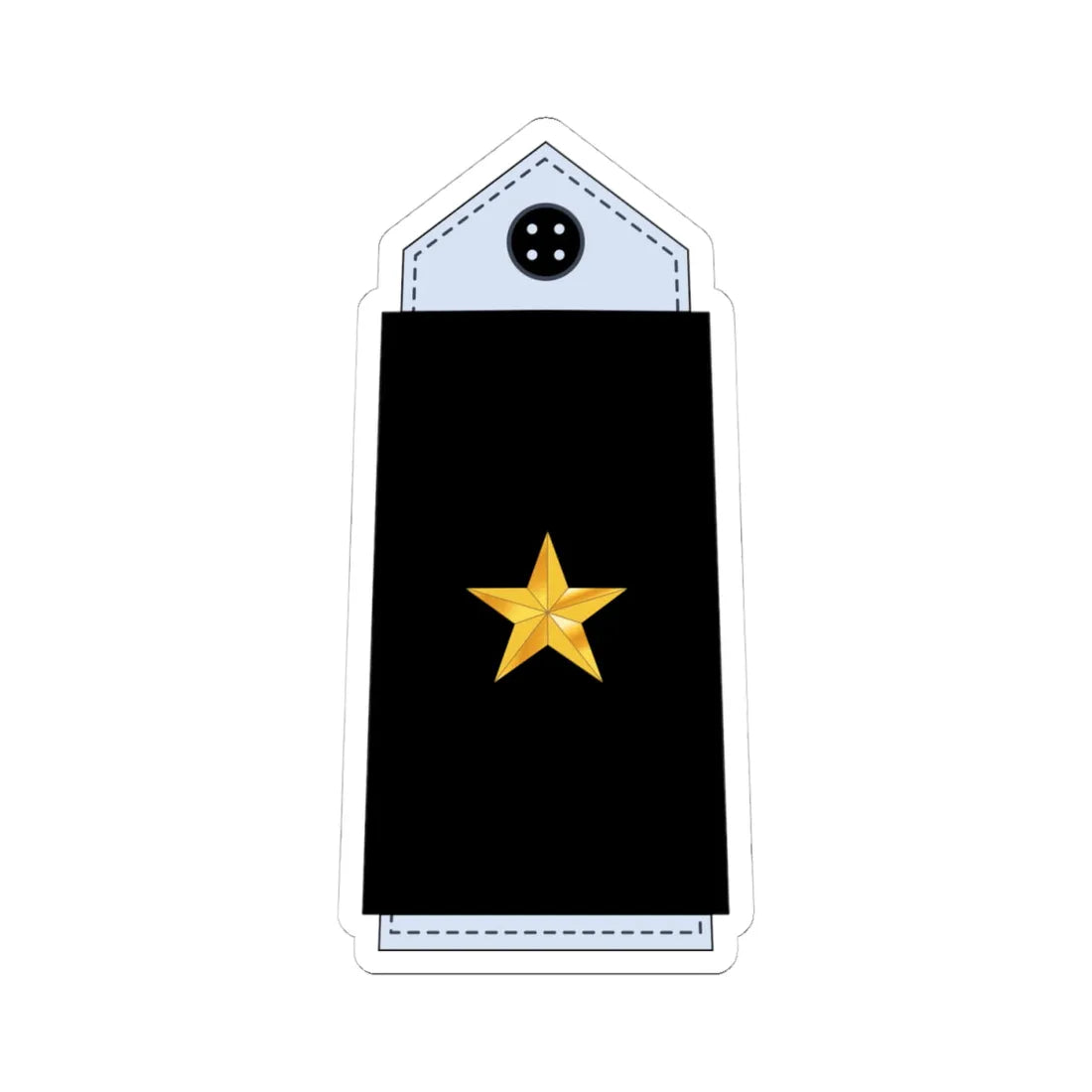 06.YN ENS (Yemen) (Military Rank) STICKER Vinyl Kiss-Cut Decal 4 Inch White - The Sticker Space