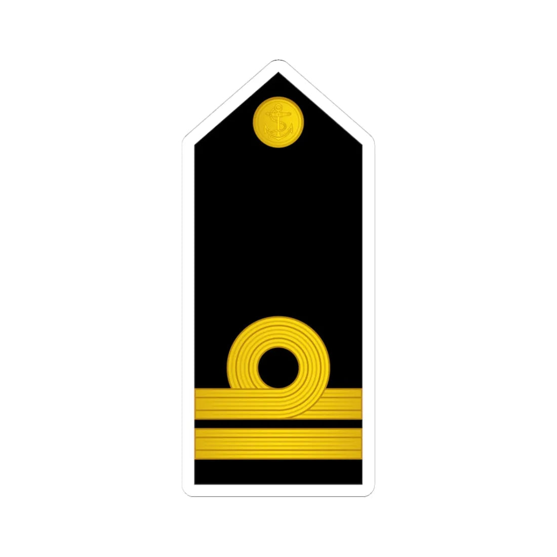07 Indian Navy LT (India) (Military Rank) STICKER Vinyl Kiss-Cut Decal 3 Inch White - The Sticker Space