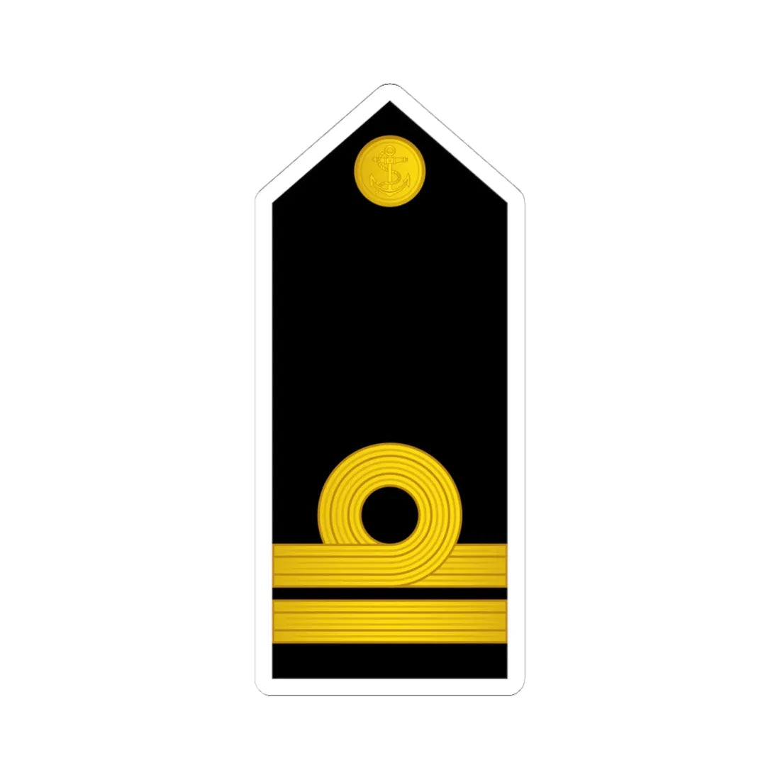 07 Indian Navy LT (India) (Military Rank) STICKER Vinyl Kiss-Cut Decal 4 Inch White - The Sticker Space