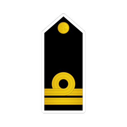 07 Indian Navy LT (India) (Military Rank) STICKER Vinyl Kiss-Cut Decal 4 Inch White - The Sticker Space