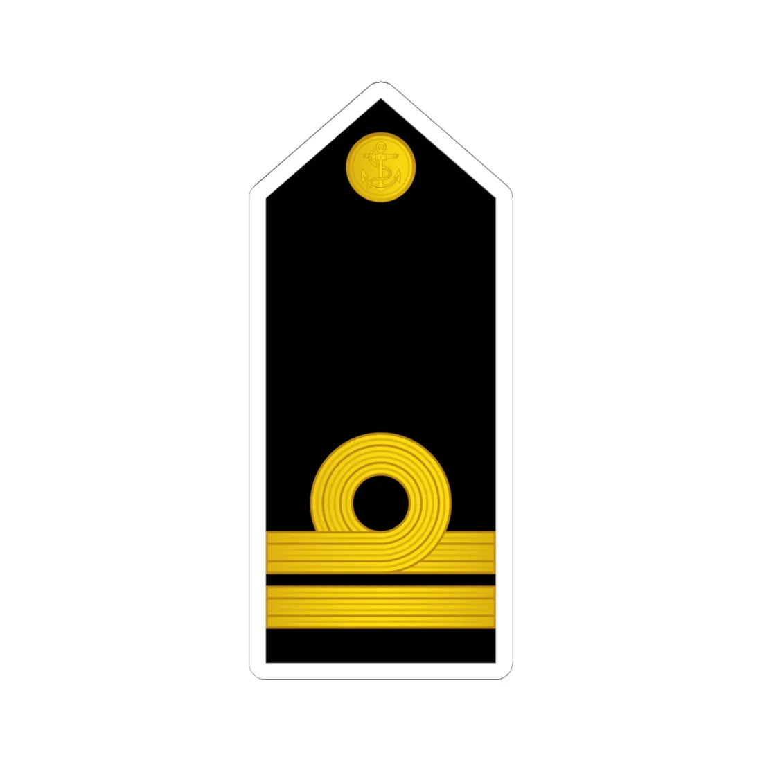 07 Indian Navy LT (India) (Military Rank) STICKER Vinyl Kiss-Cut Decal 6 Inch White - The Sticker Space