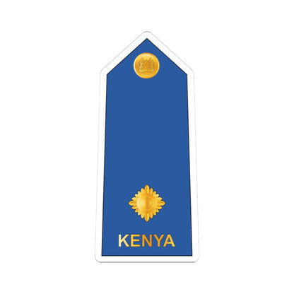 07. Kenyan Air Force 2LT (Kenya) (Military Rank) STICKER Vinyl Kiss-Cut Decal 3 Inch White - The Sticker Space