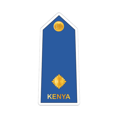 07. Kenyan Air Force 2LT (Kenya) (Military Rank) STICKER Vinyl Kiss-Cut Decal 6 Inch White - The Sticker Space