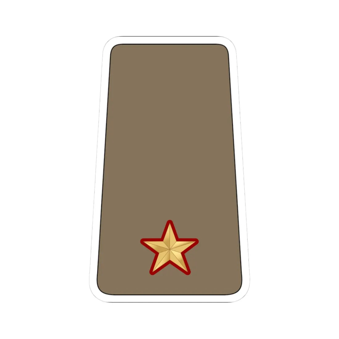 07. KLF 2LT (Kuwait) (Military Rank) STICKER Vinyl Kiss-Cut Decal 3 Inch White - The Sticker Space