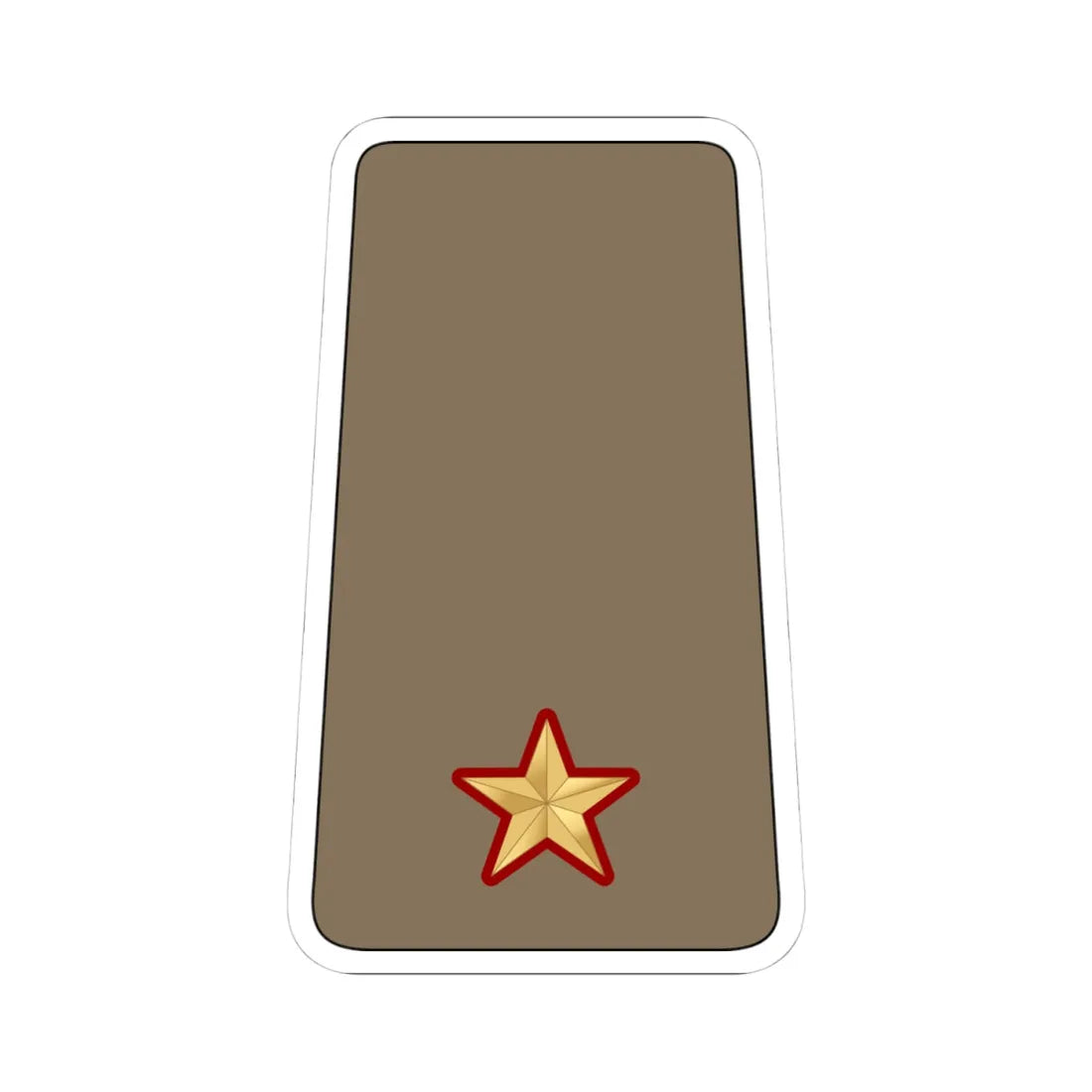07. KLF 2LT (Kuwait) (Military Rank) STICKER Vinyl Kiss-Cut Decal 4 Inch White - The Sticker Space