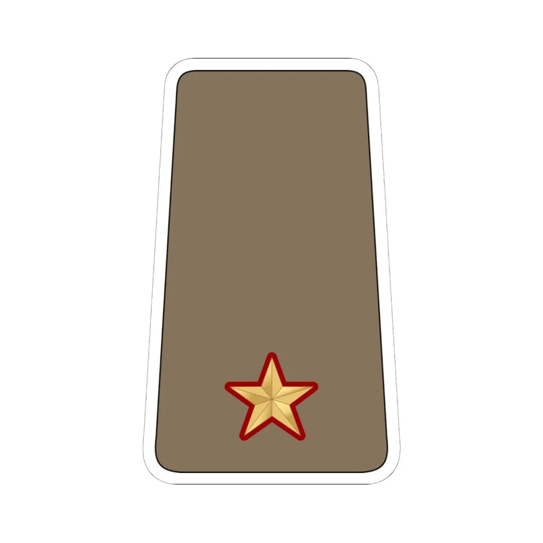 07. KLF 2LT (Kuwait) (Military Rank) STICKER Vinyl Kiss-Cut Decal 6 Inch White - The Sticker Space
