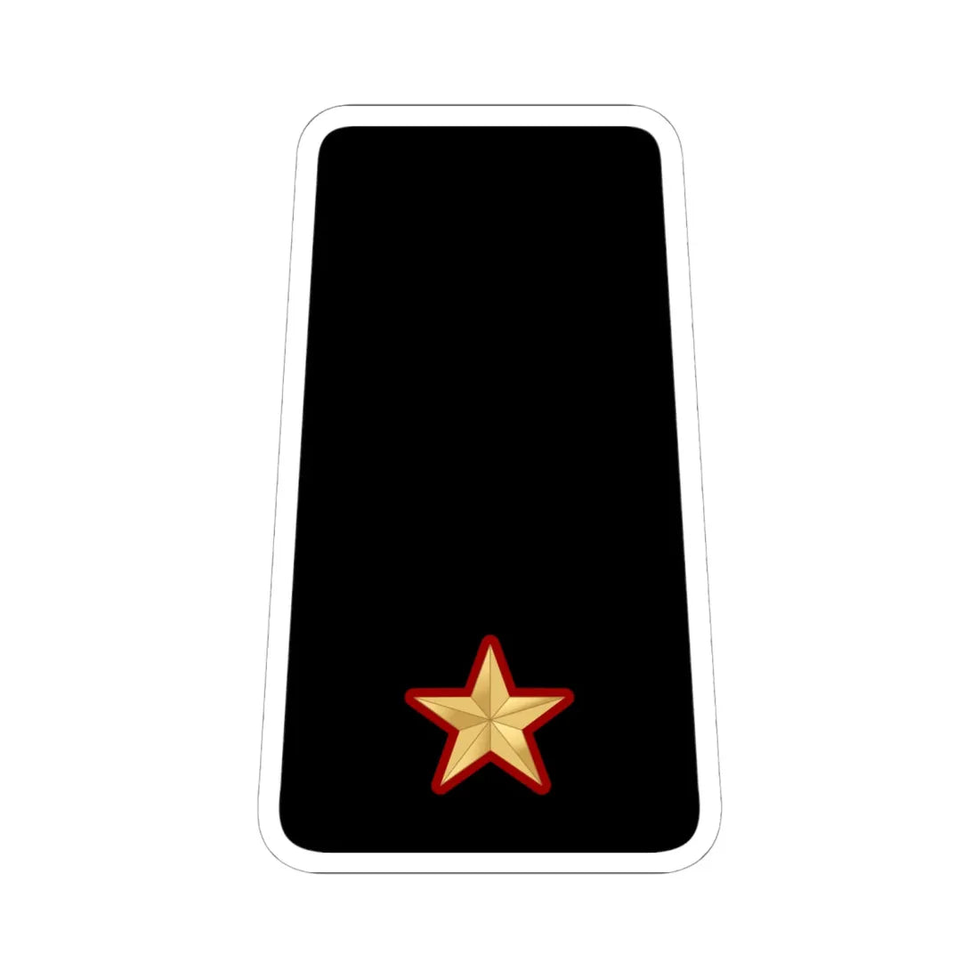 07. KNF 2LT (Kuwait) (Military Rank) STICKER Vinyl Kiss-Cut Decal 6 Inch White - The Sticker Space