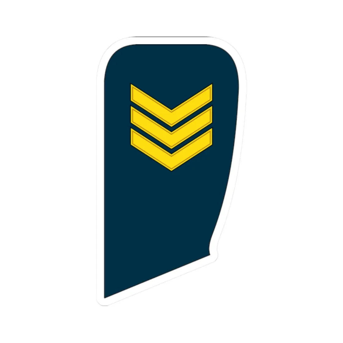 07 Lithuania Air Force SSG (Lithuania) (Military Rank) STICKER Vinyl Kiss-Cut Decal 2 Inch White - The Sticker Space