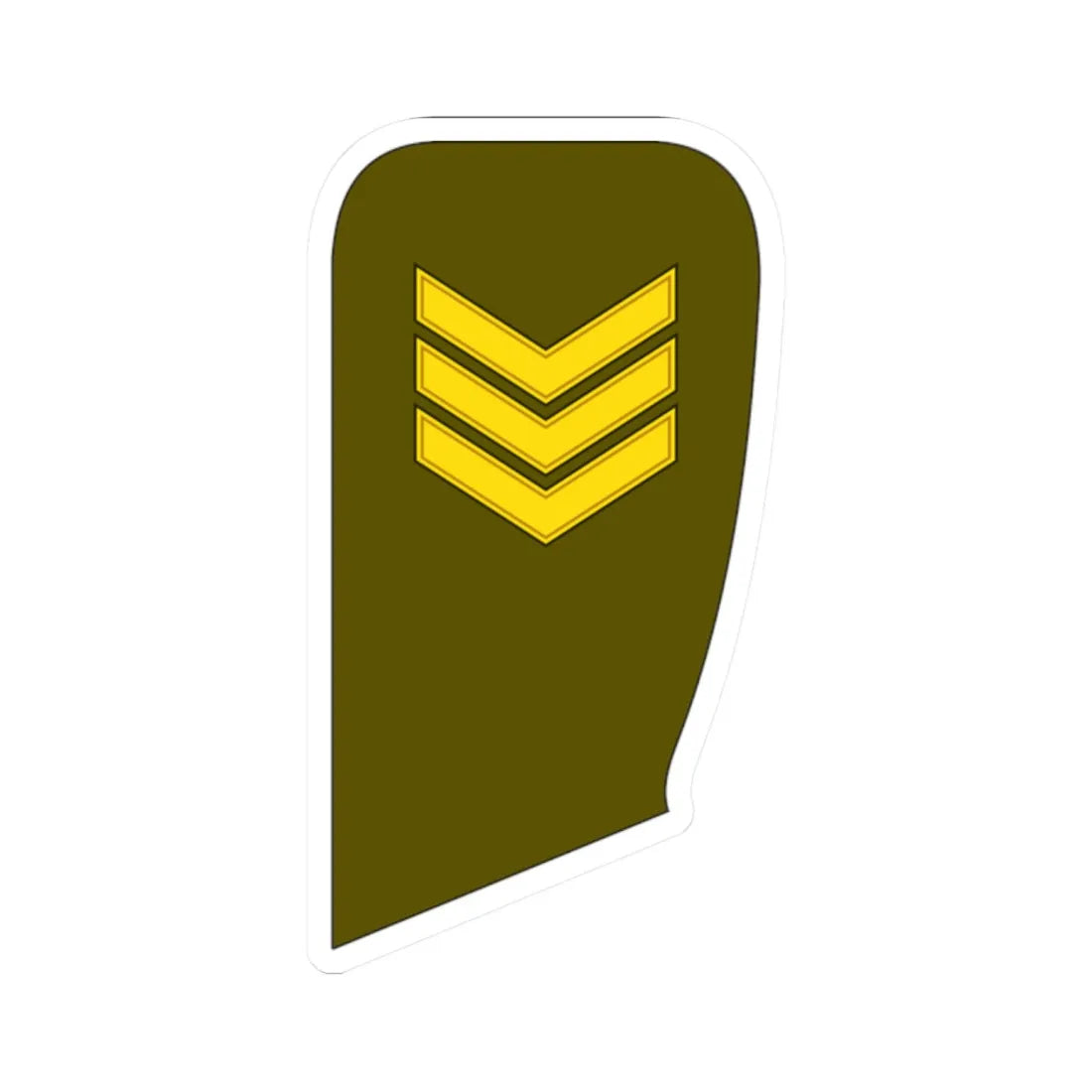 07 Lithuania Army SSG (Lithuania) (Military Rank) STICKER Vinyl Kiss-Cut Decal 2 Inch White - The Sticker Space