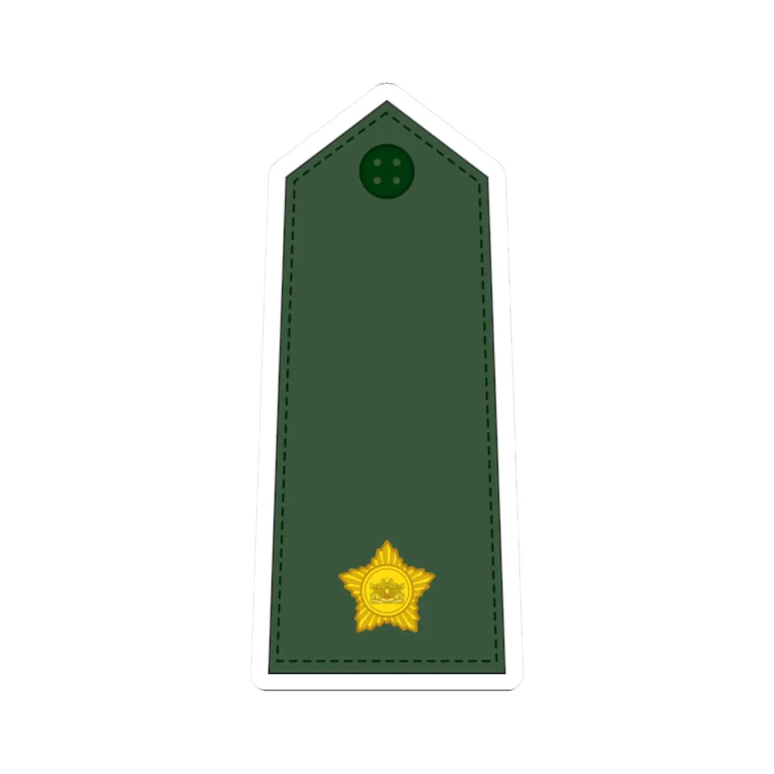 07. Myanmar Army 2LT (Myanmar) (Military Rank) STICKER Vinyl Kiss-Cut Decal 2 Inch White - The Sticker Space