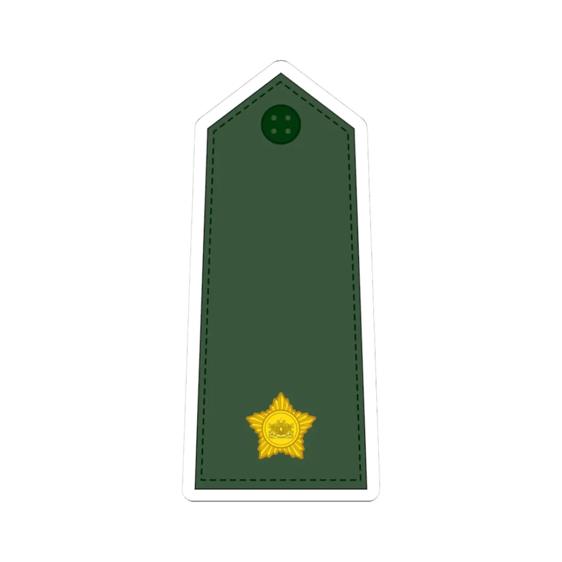 07. Myanmar Army 2LT (Myanmar) (Military Rank) STICKER Vinyl Kiss-Cut Decal 3 Inch White - The Sticker Space