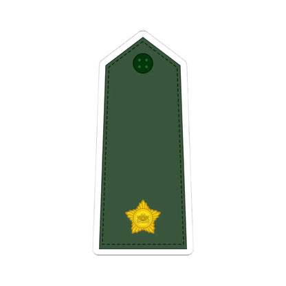 07. Myanmar Army 2LT (Myanmar) (Military Rank) STICKER Vinyl Kiss-Cut Decal 4 Inch White - The Sticker Space