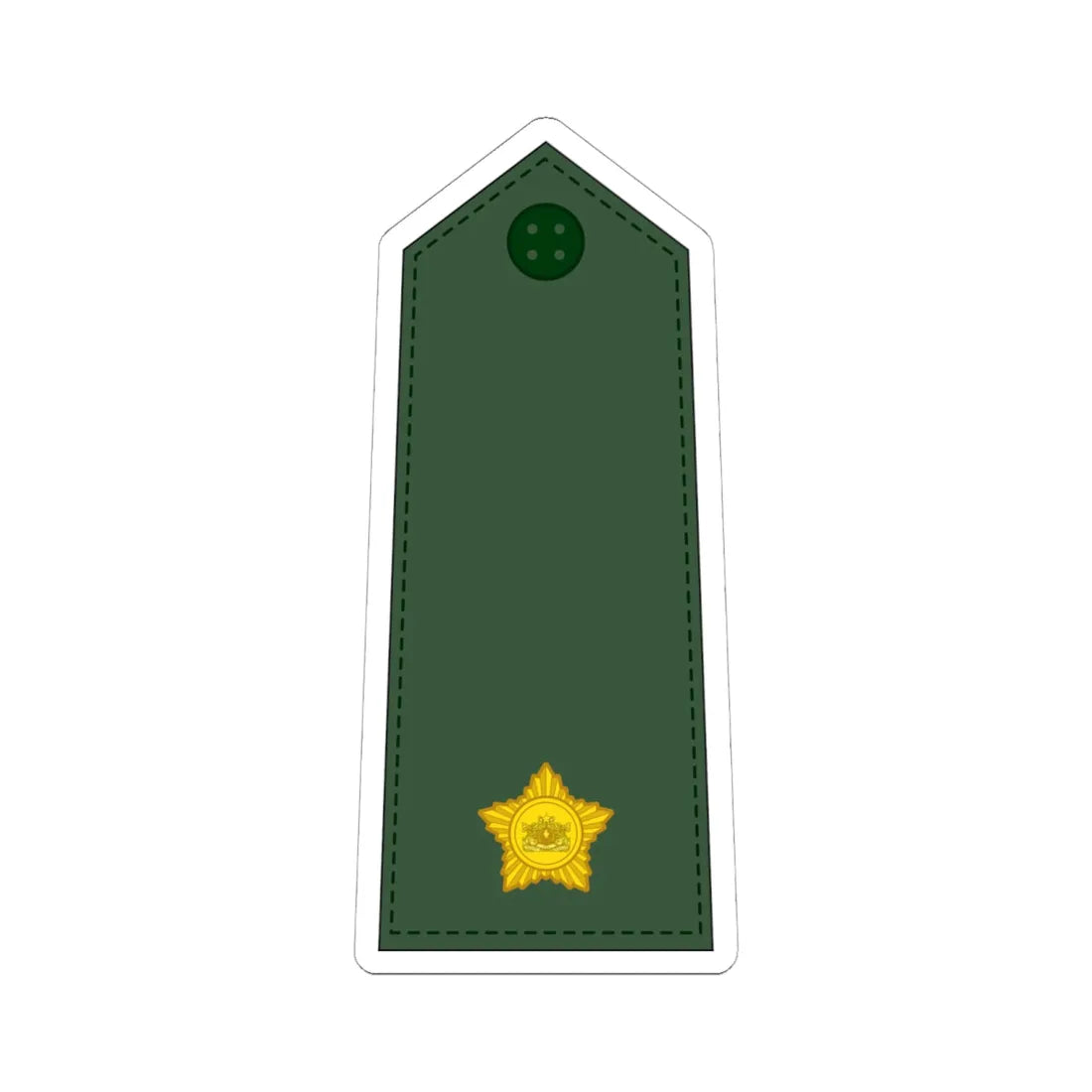 07. Myanmar Army 2LT (Myanmar) (Military Rank) STICKER Vinyl Kiss-Cut Decal 6 Inch White - The Sticker Space