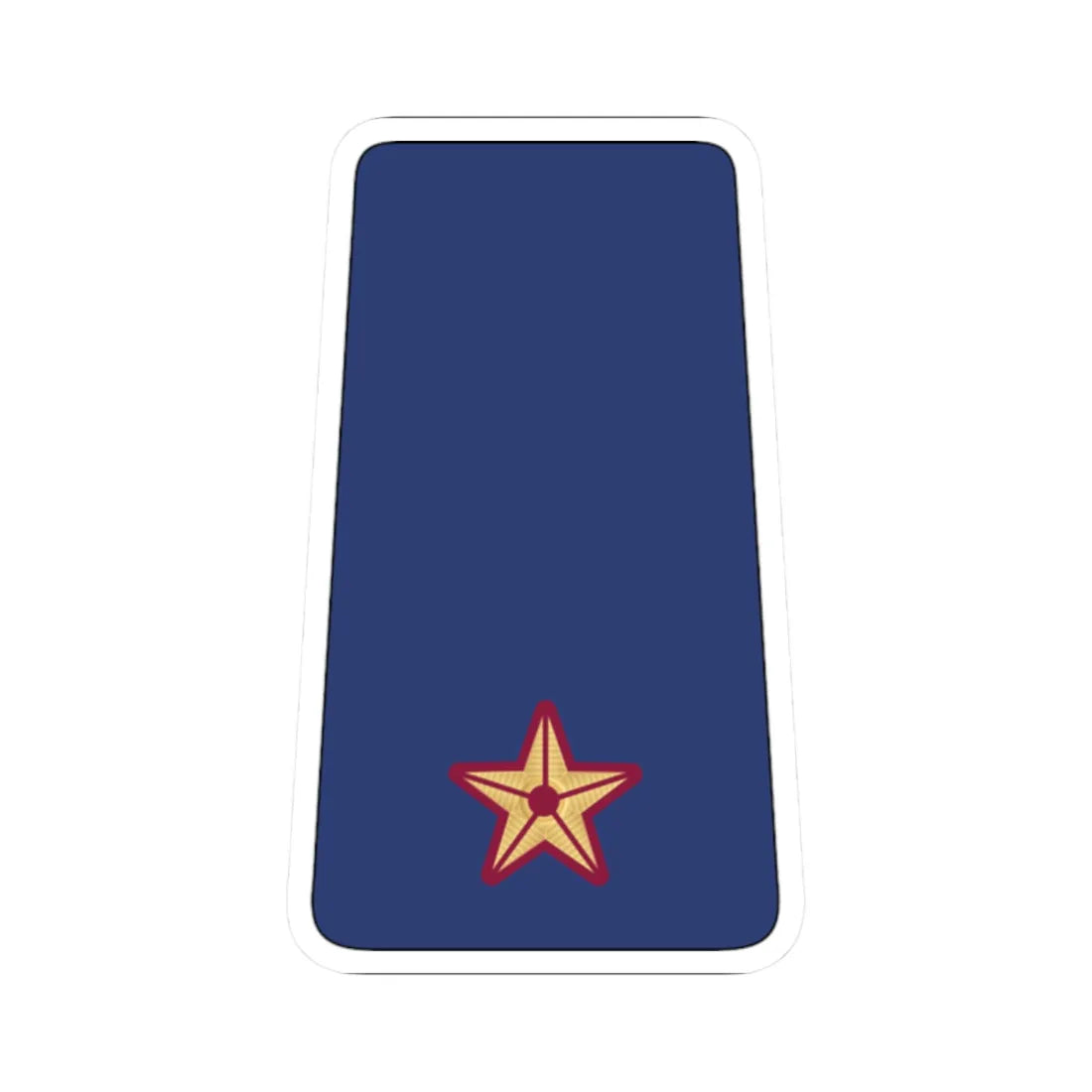 07. QEAF 2LT (Qatar) (Military Rank) STICKER Vinyl Kiss-Cut Decal 2 Inch White - The Sticker Space