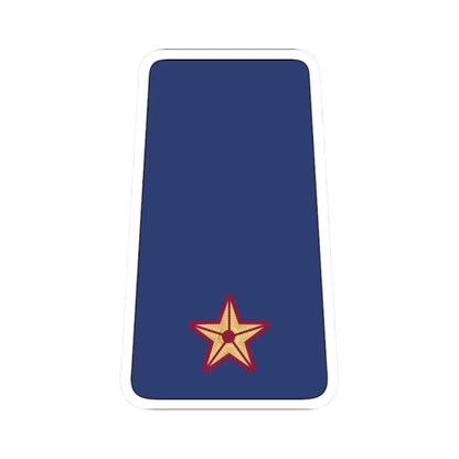 07. QEAF 2LT (Qatar) (Military Rank) STICKER Vinyl Kiss-Cut Decal 2 Inch White - The Sticker Space