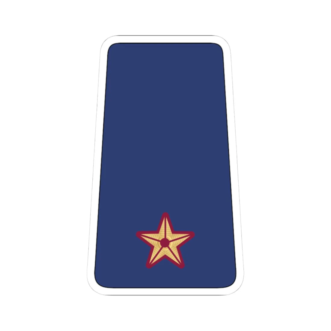 07. QEAF 2LT (Qatar) (Military Rank) STICKER Vinyl Kiss-Cut Decal 3 Inch White - The Sticker Space