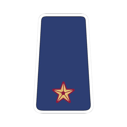 07. QEAF 2LT (Qatar) (Military Rank) STICKER Vinyl Kiss-Cut Decal 3 Inch White - The Sticker Space