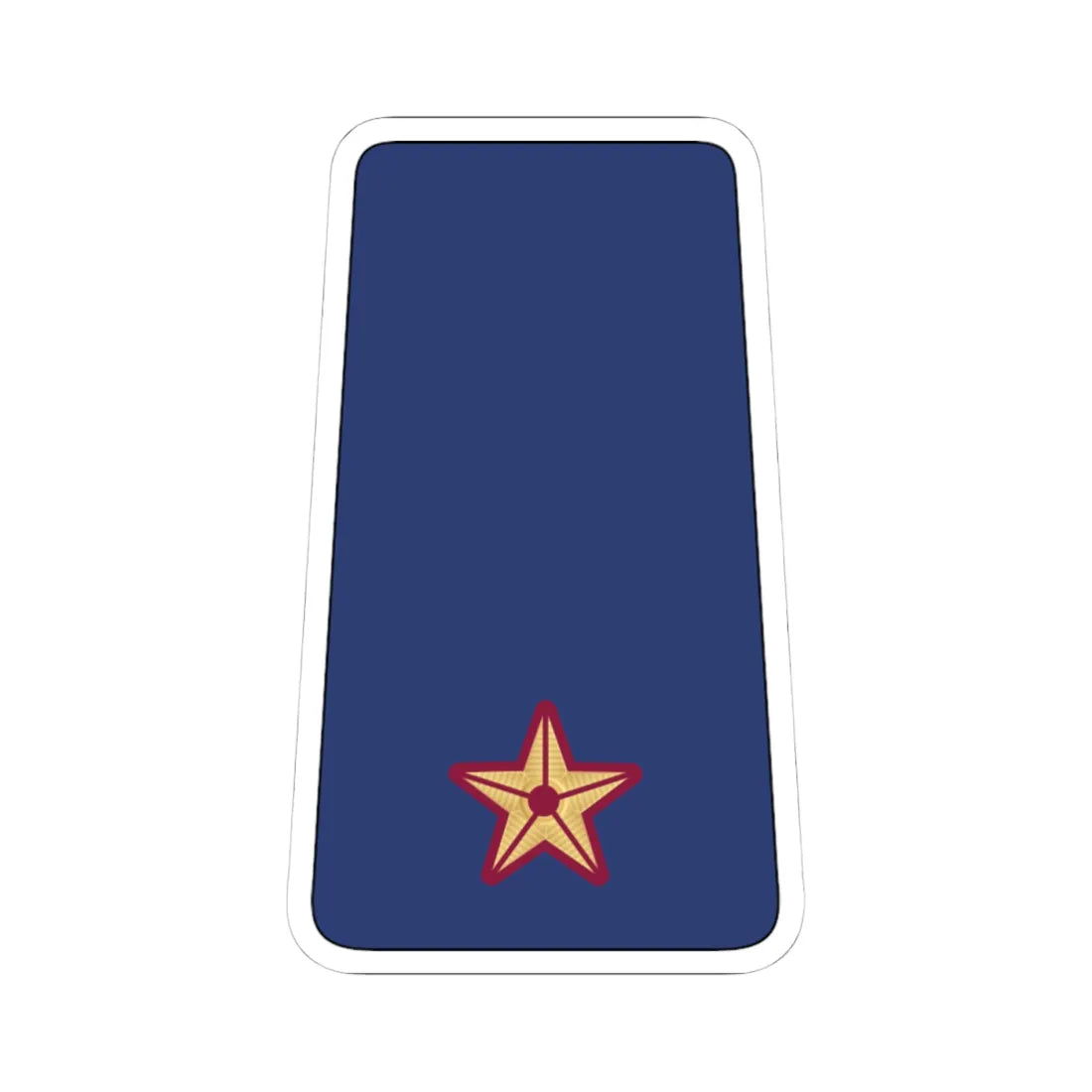 07. QEAF 2LT (Qatar) (Military Rank) STICKER Vinyl Kiss-Cut Decal 4 Inch White - The Sticker Space