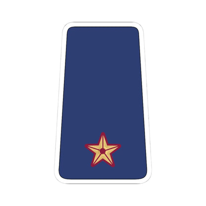 07. QEAF 2LT (Qatar) (Military Rank) STICKER Vinyl Kiss-Cut Decal 4 Inch White - The Sticker Space
