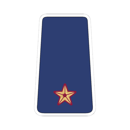 07. QEAF 2LT (Qatar) (Military Rank) STICKER Vinyl Kiss-Cut Decal 6 Inch White - The Sticker Space