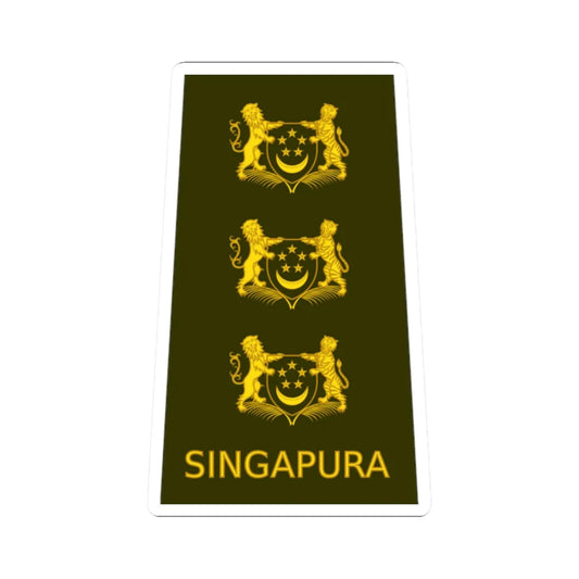 07 RSA OF05 (Singapore) (Military Rank) STICKER Vinyl Kiss-Cut Decal 2 Inch White - The Sticker Space