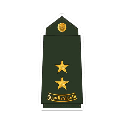 07 UAEA 1LT (United Arab Emirates) (Military Rank) STICKER Vinyl Kiss-Cut Decal 2 Inch White - The Sticker Space