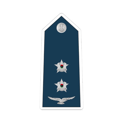 07.Libyan Air Force 1LT (Libya) (Military Rank) STICKER Vinyl Kiss-Cut Decal 4 Inch White - The Sticker Space