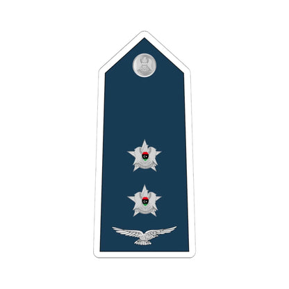 07.Libyan Air Force 1LT (Libya) (Military Rank) STICKER Vinyl Kiss-Cut Decal 6 Inch White - The Sticker Space